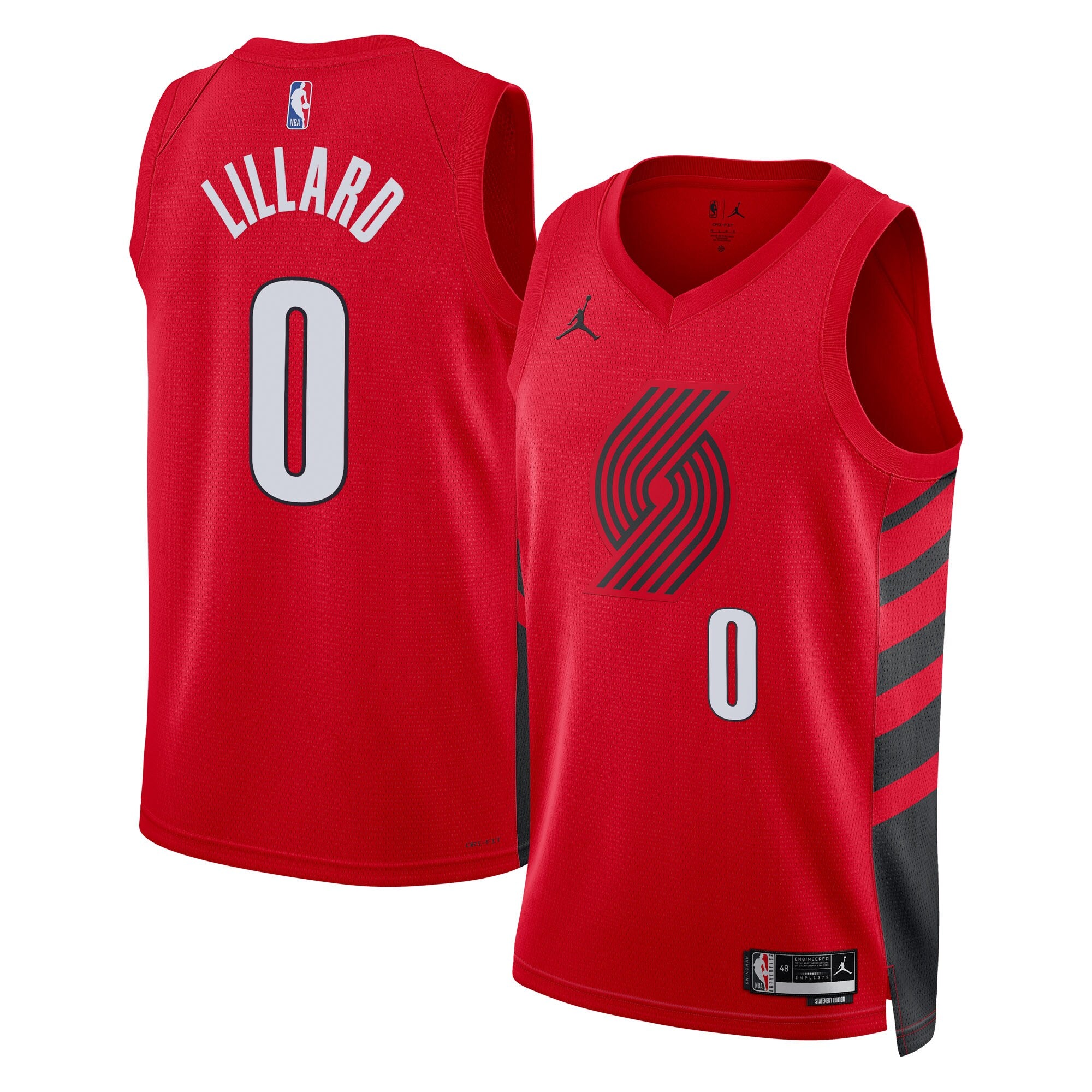 Damian Lillard Portland Trail Blazers Jordan Brand Unisex Swingman Jersey - Red - Statement Edition Basketball TJS0677