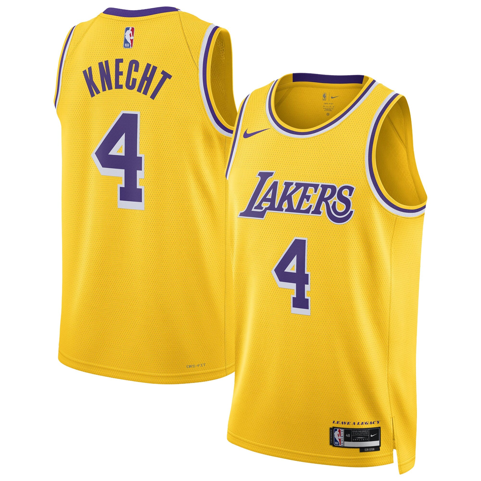 Dalton Knecht Los Angeles Lakers Unisex Swingman Jersey - Gold Basketball TJS0689