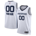 Memphis Grizzlies Unisex Swingman Custom Jersey White - Association Edition Basketball TJS0741
