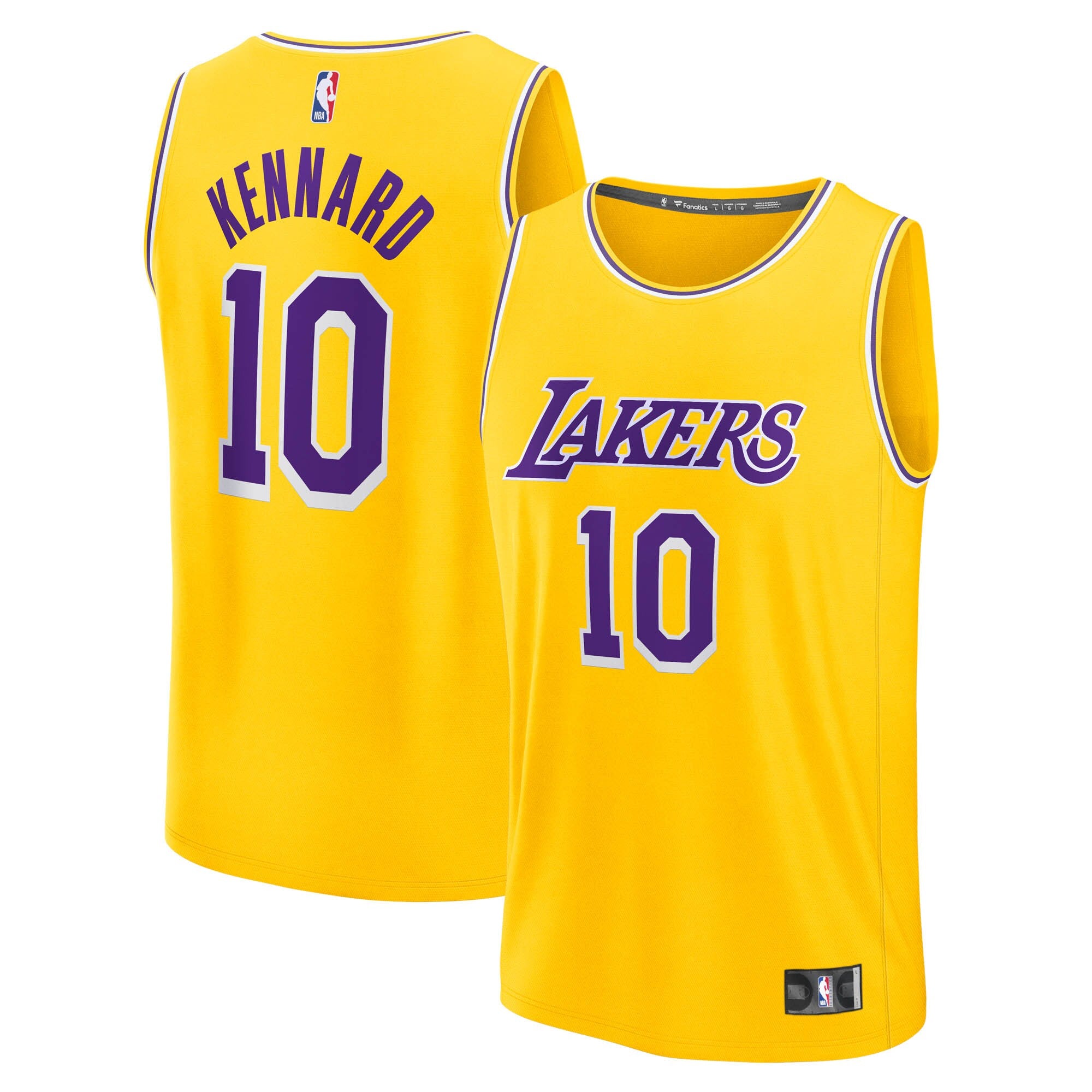 Luke Kennard Los Angeles Lakers Fast Break Replica Jersey - Icon Edition - Gold Basketball TJS0829