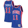 Isiah Thomas Detroit Pistons M & N 1988/89 Hardwood Classics Swingman Jersey - Blue Basketball TJS0727