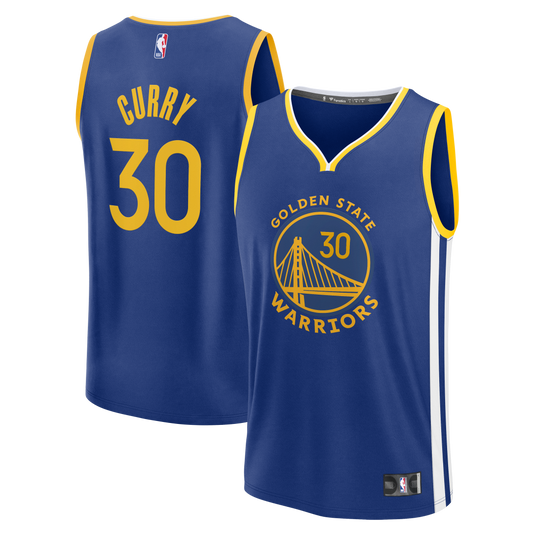 Stephen Curry Golden State Warriors Fast Break Replica Jersey - Icon Edition - Royal Basketball TJS0835