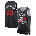Toronto Raptors Unisex 2025/26 City Edition Swingman Custom Jersey - Black Basketball TJS0748