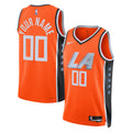 LA Clippers Unisex 2025/26 City Edition Swingman Custom Jersey - Orange Basketball TJS0723