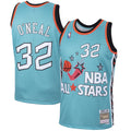 Shaquille O'Neal M & N Eastern Conference 1996 All-Star Hardwood Classics Swingman Jersey - Teal Basketball TJS0672