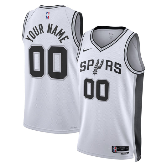 San Antonio Spurs Unisex Swingman Custom Jersey White - Association Edition Basketball TJS0691