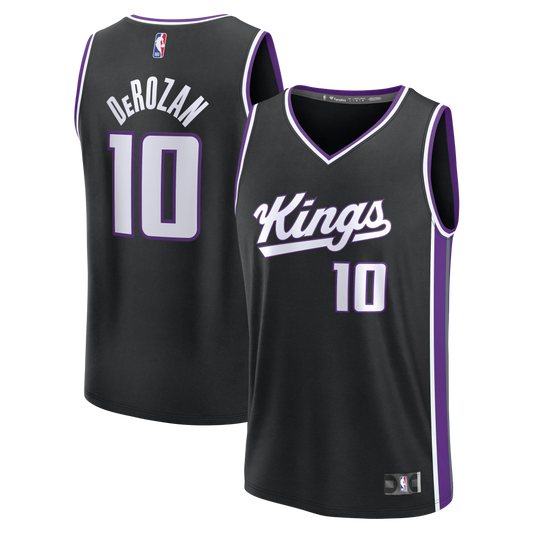 DeMar DeRozan Sacramento Kings Fast Break Replica Player Jersey - Icon Edition - Black Basketball TJS0726