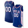 Philadelphia 76ers Custom Jersey - Icon Edition - Royal Basketball TJS0716