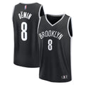 Egor D�min Brooklyn Nets Fast Break Replica Jersey - Black - Icon Edition Basketball TJS0784