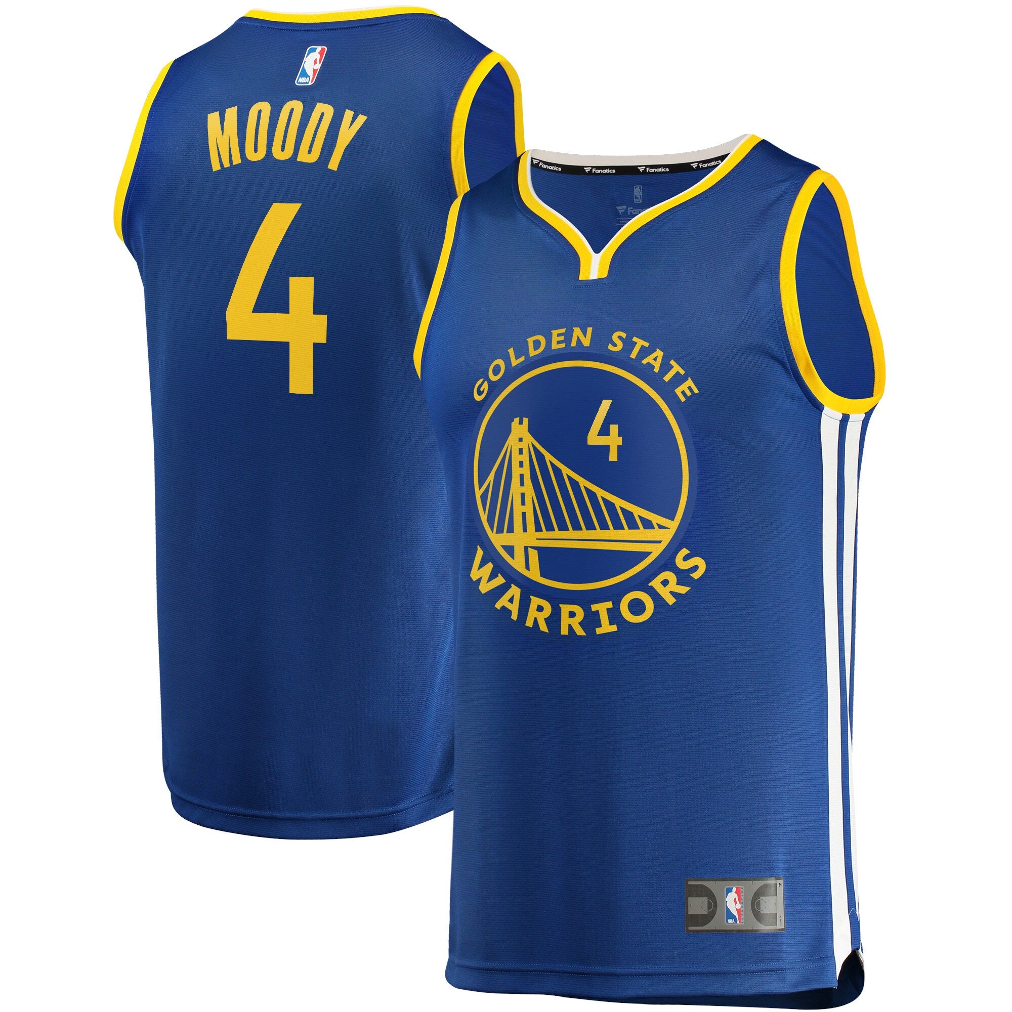 Moses Moody Golden State Warriors Fast Break Replica Jersey - Icon Edition - Royal Basketball TJS0776