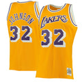 Magic Johnson Los Angeles Lakers M & N 1984/85 Hardwood Classics Swingman Jersey - Gold Basketball TJS0779