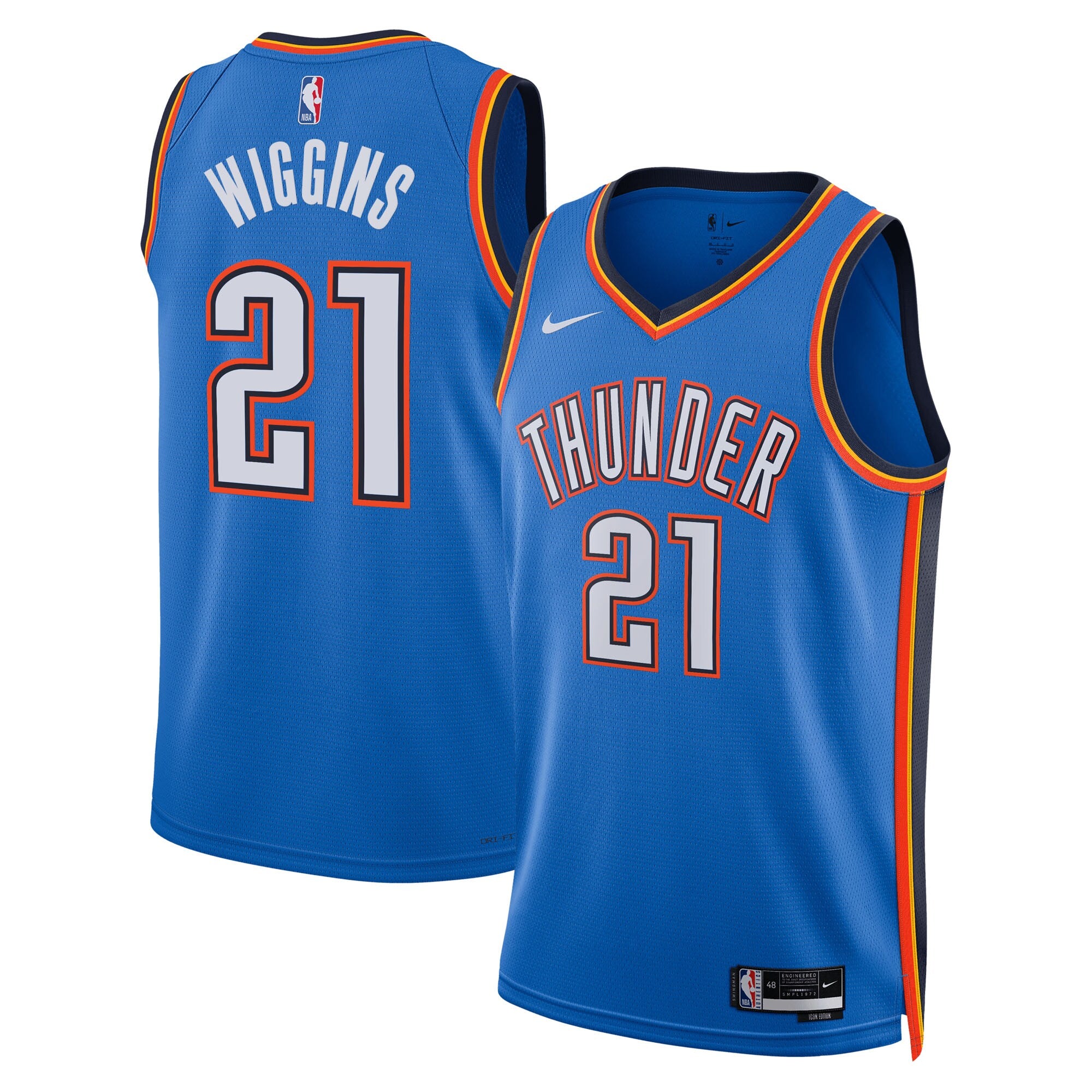 Aaron Wiggins Oklahoma City Thunder Unisex Swingman Jersey - Icon Edition - Blue Basketball TJS0745