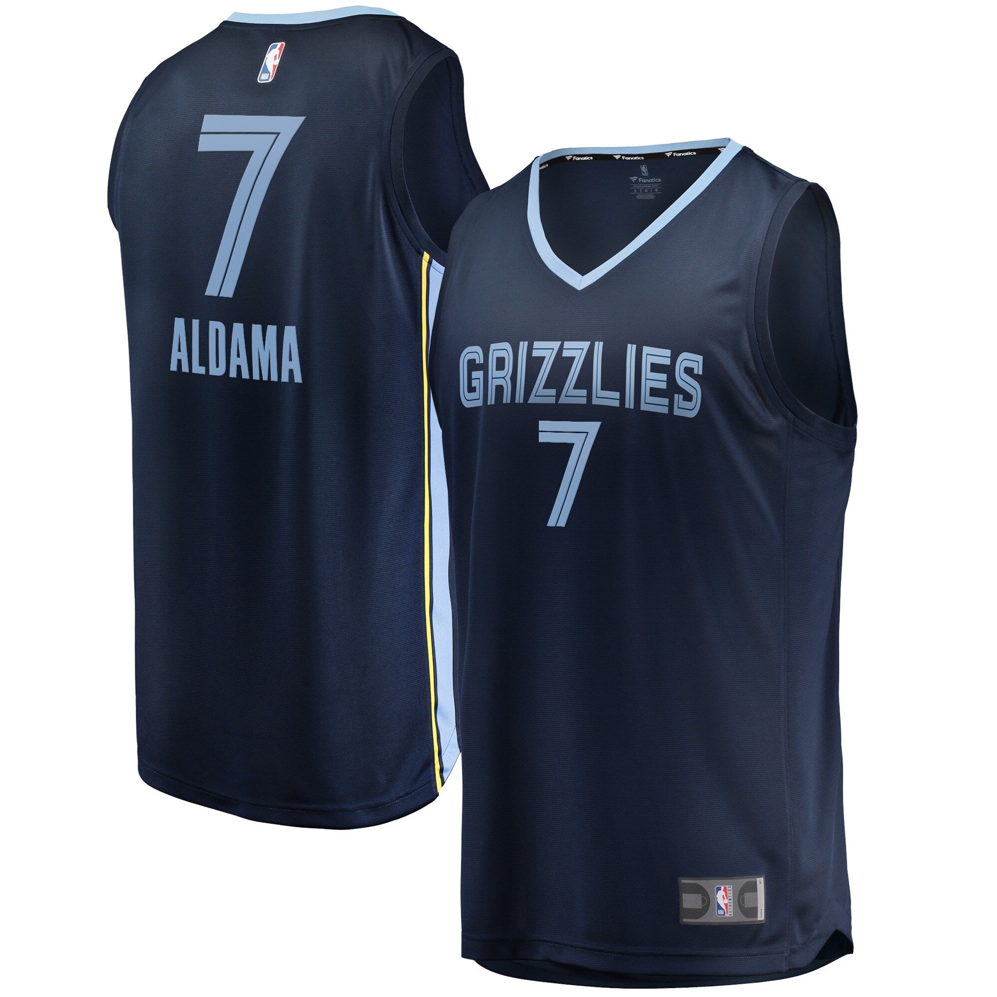 Santi Aldama Memphis Grizzlies Fast Break Replica Jersey - Icon Edition - Navy Basketball TJS0743