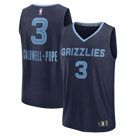 Kentavious Caldwell-Pope Memphis Grizzlies Fast Break Replica Player Jersey - Icon Edition - Navy Basketball TJS0687