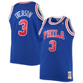 Allen Iverson Philadelphia 76ers M & N 1996/97 Big & Tall Hardwood Classics Swingman Jersey - Royal Basketball TJS0795