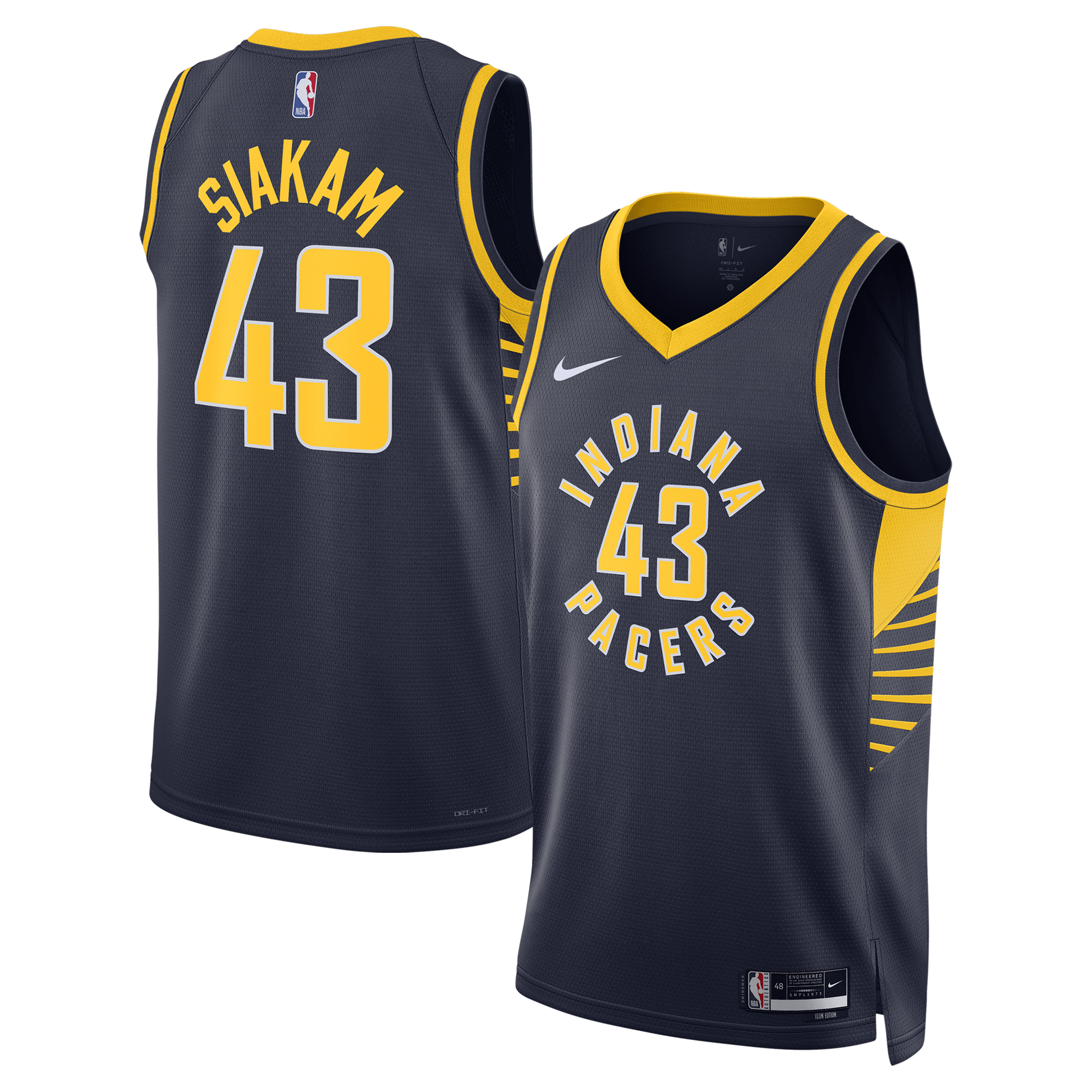 Pascal Siakam Indiana Pacers Unisex Swingman Jersey - Icon Edition - Navy Basketball TJS0849