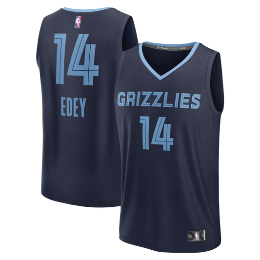 Zach Edey Memphis Grizzlies Fast Break Replica Jersey - Icon Edition - Navy Basketball TJS0739