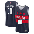 Washington Wizards Fast Break Custom Jersey - Statement Edition - Navy Basketball TJS0720