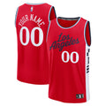 LA Clippers Fast Break Custom Jersey - Statement Edition - Red Basketball TJS0821