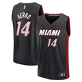 Tyler Herro Miami Heat Fast Break Replica Player Jersey - Black - Icon Edition Basketball TJS0801