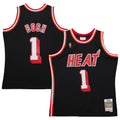 Chris Bosh Miami Heat M & N 2013/14 Hardwood Classics Swingman Jersey - Black Basketball TJS0850