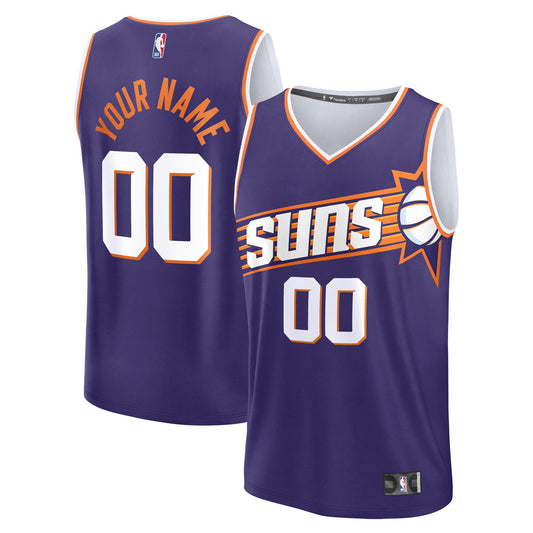Phoenix Suns Fast Break Custom Jersey - Icon Edition - Purple Basketball TJS0770