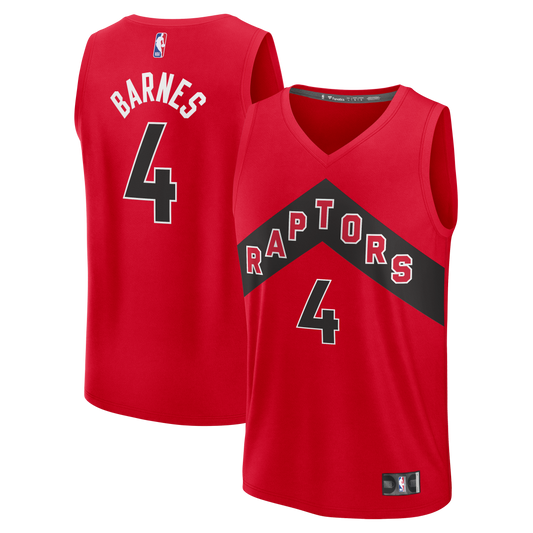 Scottie Barnes Toronto Raptors Fast Break Replica Jersey - Icon Edition - Red Basketball TJS0778