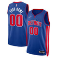 Detroit Pistons Unisex Swingman Custom Jersey Blue - Icon Edition Basketball TJS0670
