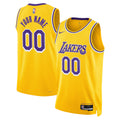Los Angeles Lakers Unisex Swingman Custom Jersey Gold - Icon Edition Basketball TJS0709