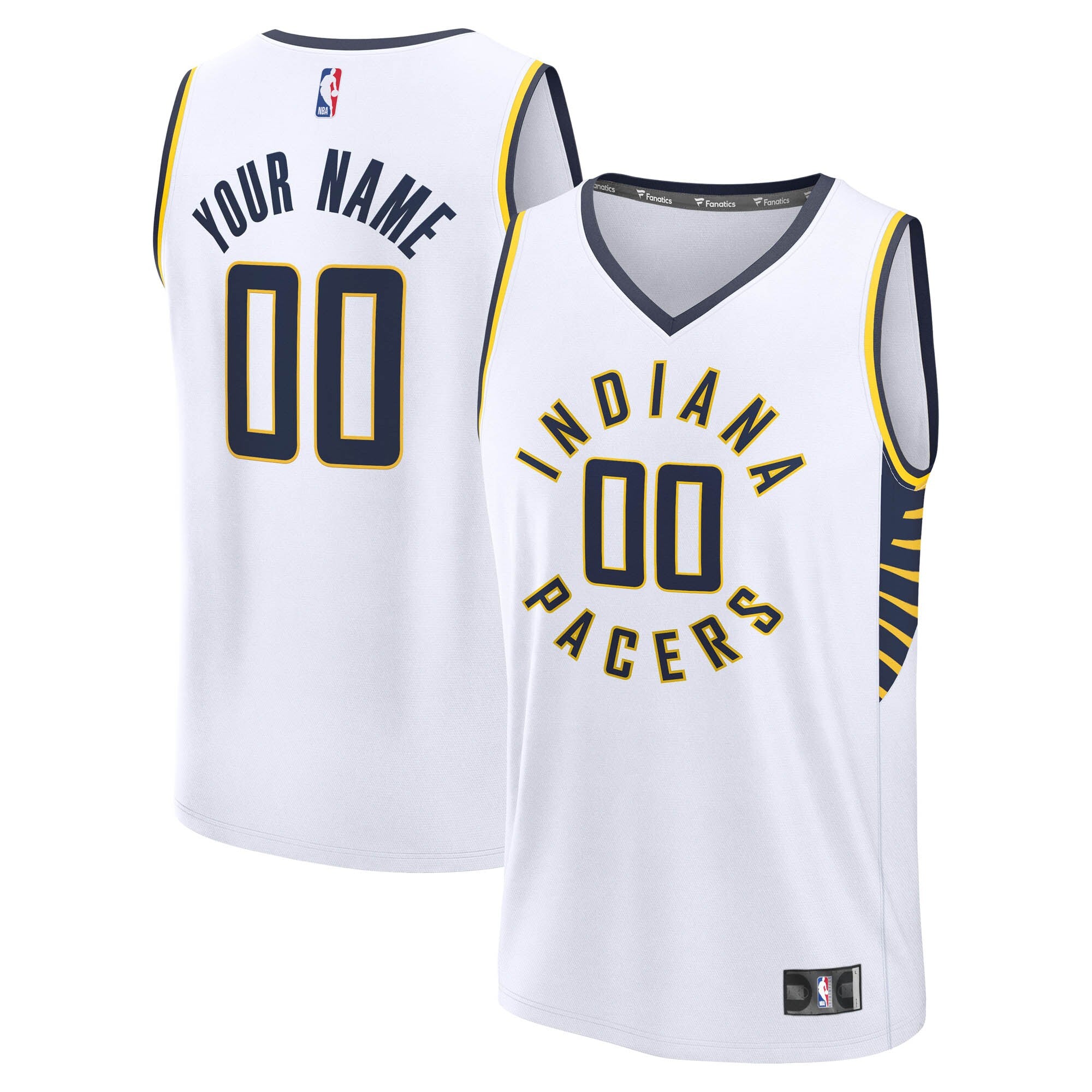 Indiana Pacers Fast Break Custom Jersey - Icon Edition - White Basketball TJS0736