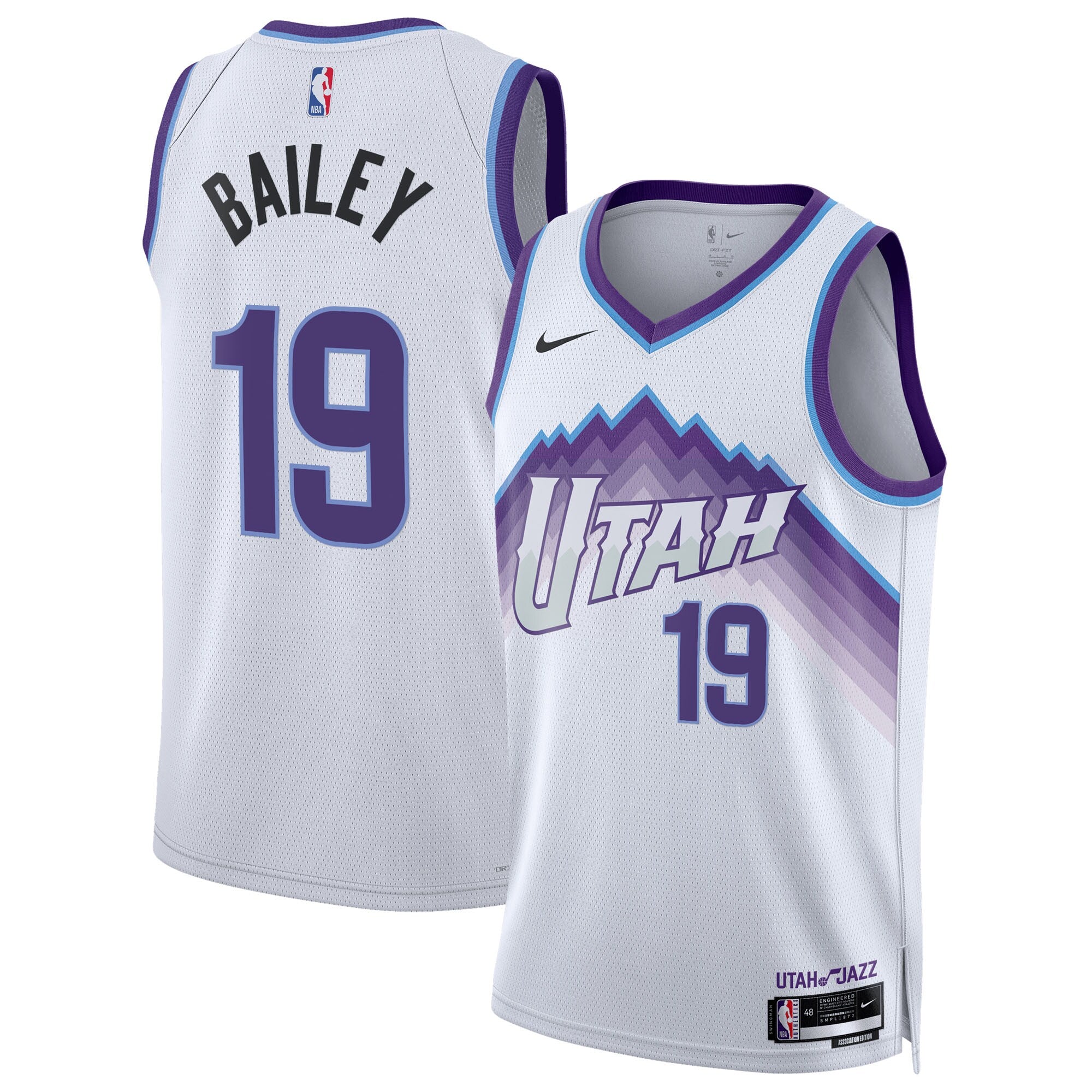 Ace Bailey Utah Jazz Unisex Swingman Jersey - Association Edition - White Basketball TJS0683