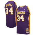 Shaquille O'Neal Los Angeles Lakers M & N 2000 All-Star Game Jersey - Purple Basketball TJS0777