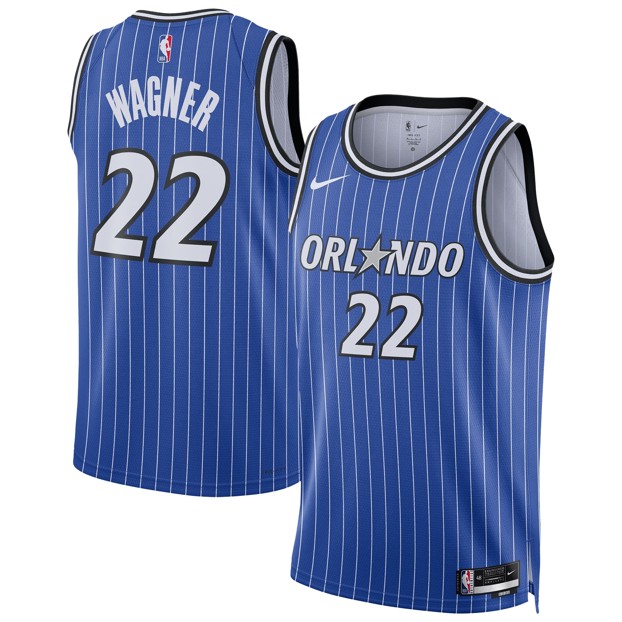 Franz Wagner Orlando Magic Unisex Swingman Player Jersey - Icon Edition - Blue Basketball TJS0732