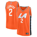 Kawhi Leonard LA Clippers 2025/26 City Edition Fast Break Jersey - Orange Basketball TJS0767