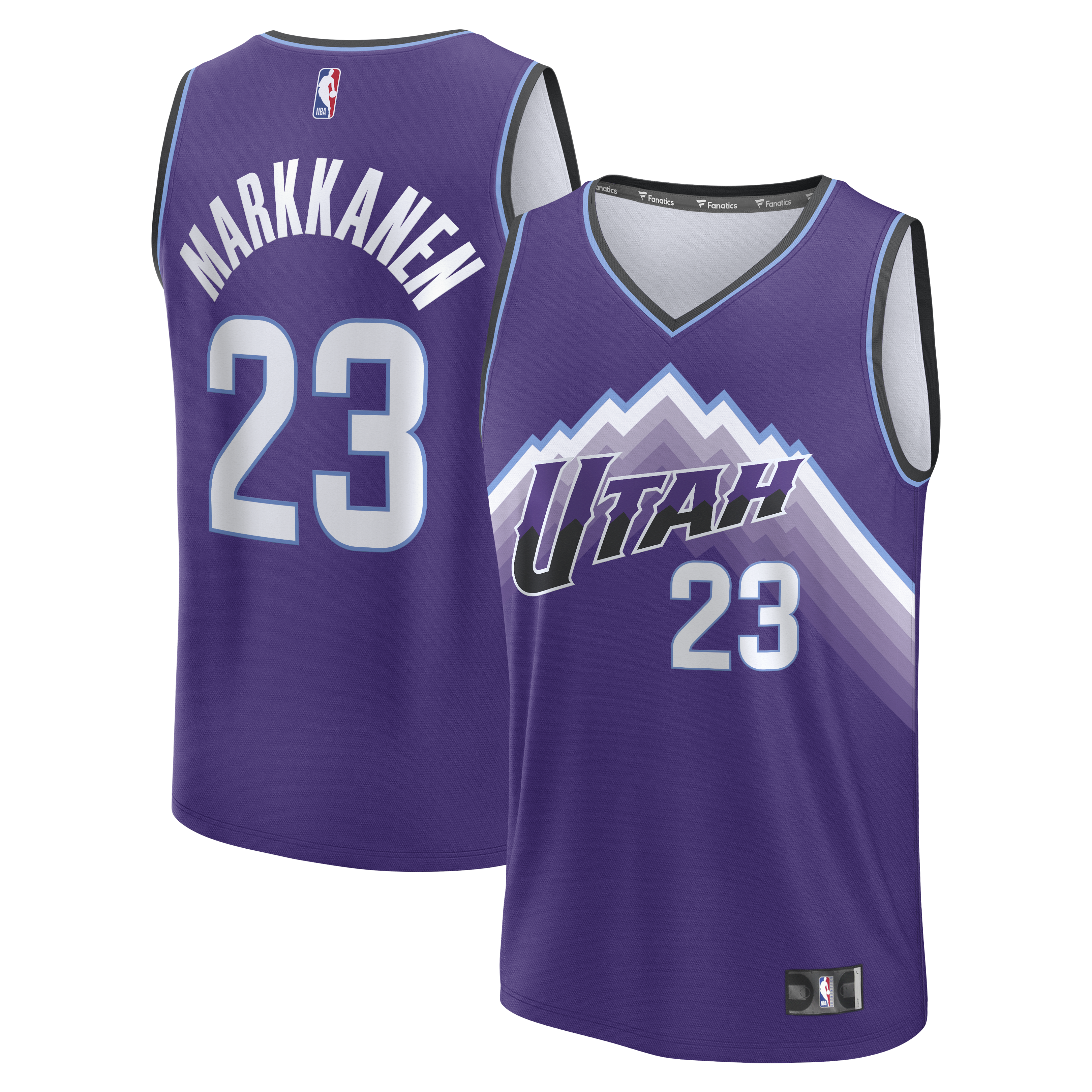 Lauri Markkanen Utah Jazz Fast Break Replica Jersey - Icon Edition - Purple Basketball TJS0805