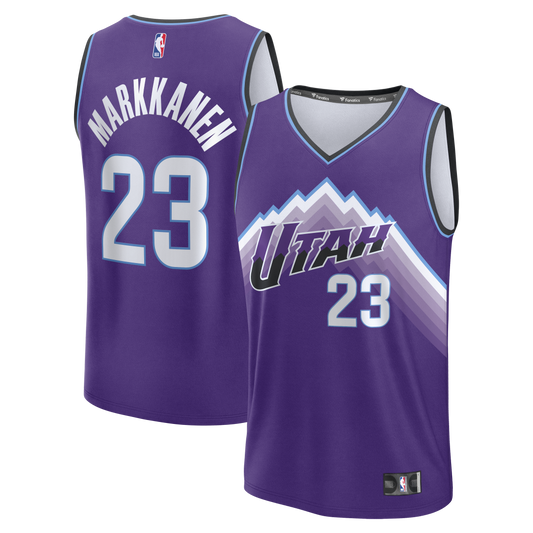 Lauri Markkanen Utah Jazz Fast Break Replica Jersey - Icon Edition - Purple Basketball TJS0805