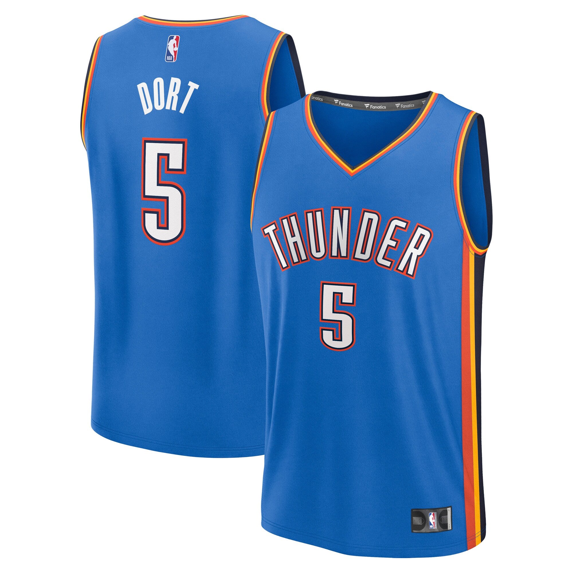 Luguentz Dort Oklahoma City Thunder Fast Break Replica Player Jersey - Icon Edition - Blue Basketball TJS0712