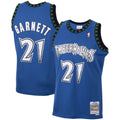 Kevin Garnett Minnesota Timberwolves M & N Big & Tall 2003/04 Hardwood Classics Swingman Jersey - Blue Basketball TJS0979