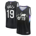 Ace Bailey Utah Jazz 2025 Draft First Round Pick Fast Break Replica Jersey - Statement Edition - Black Basketball TJS1054