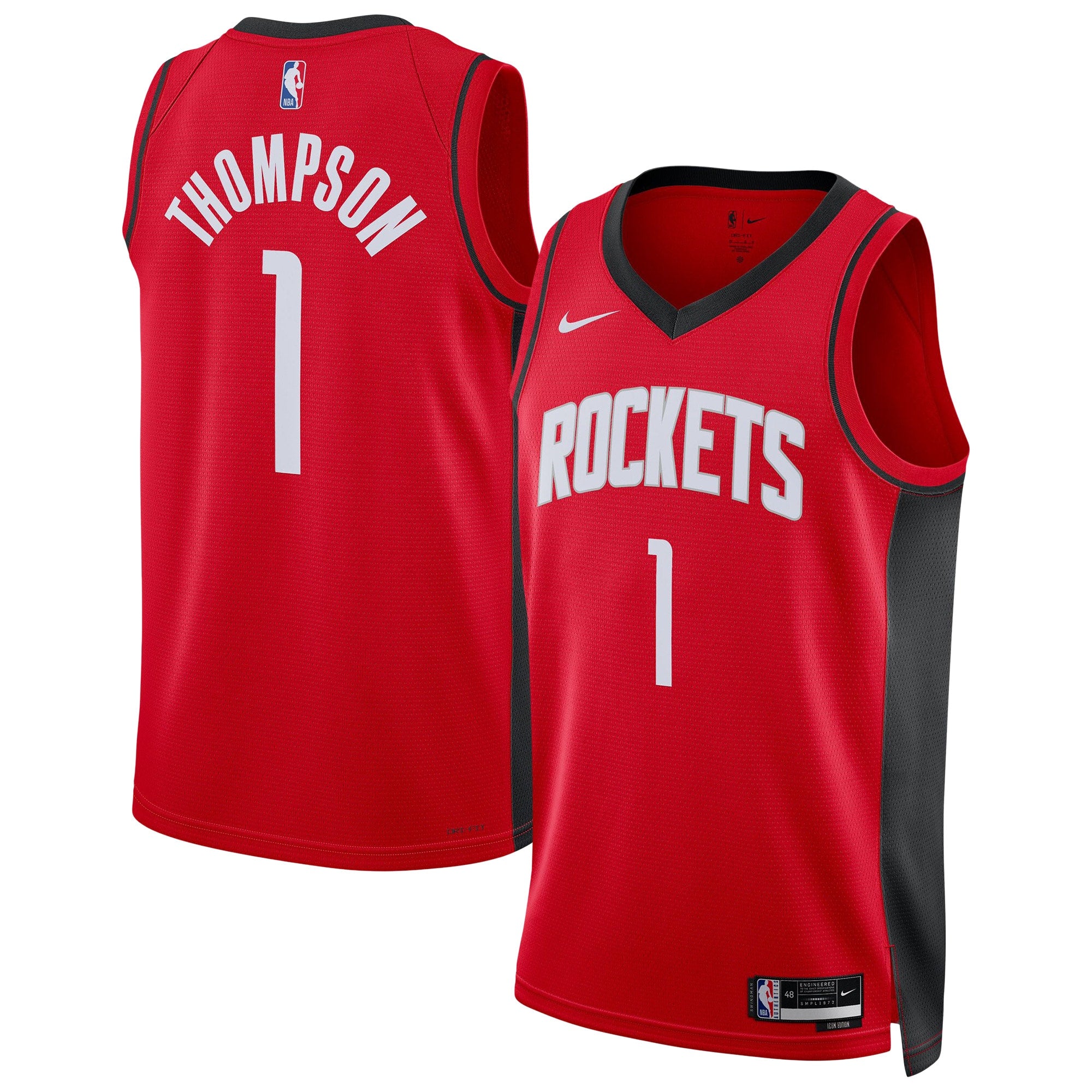 Amen Thompson Houston Rockets Unisex Swingman Player Jersey - Icon Edition - Red Basketball TJS0966