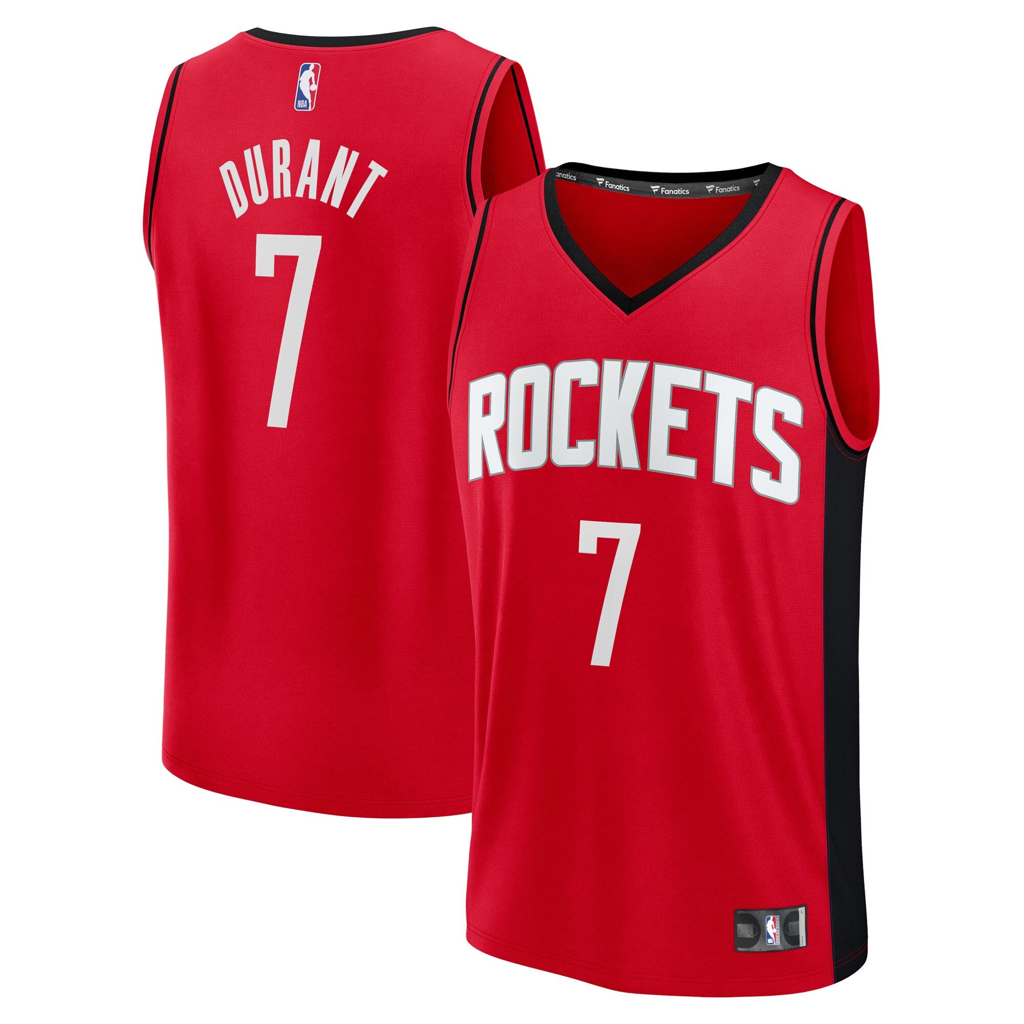 Kevin Durant Houston Rockets Fast Break Replica Player Jersey - Icon Edition - Red Basketball TJS1038