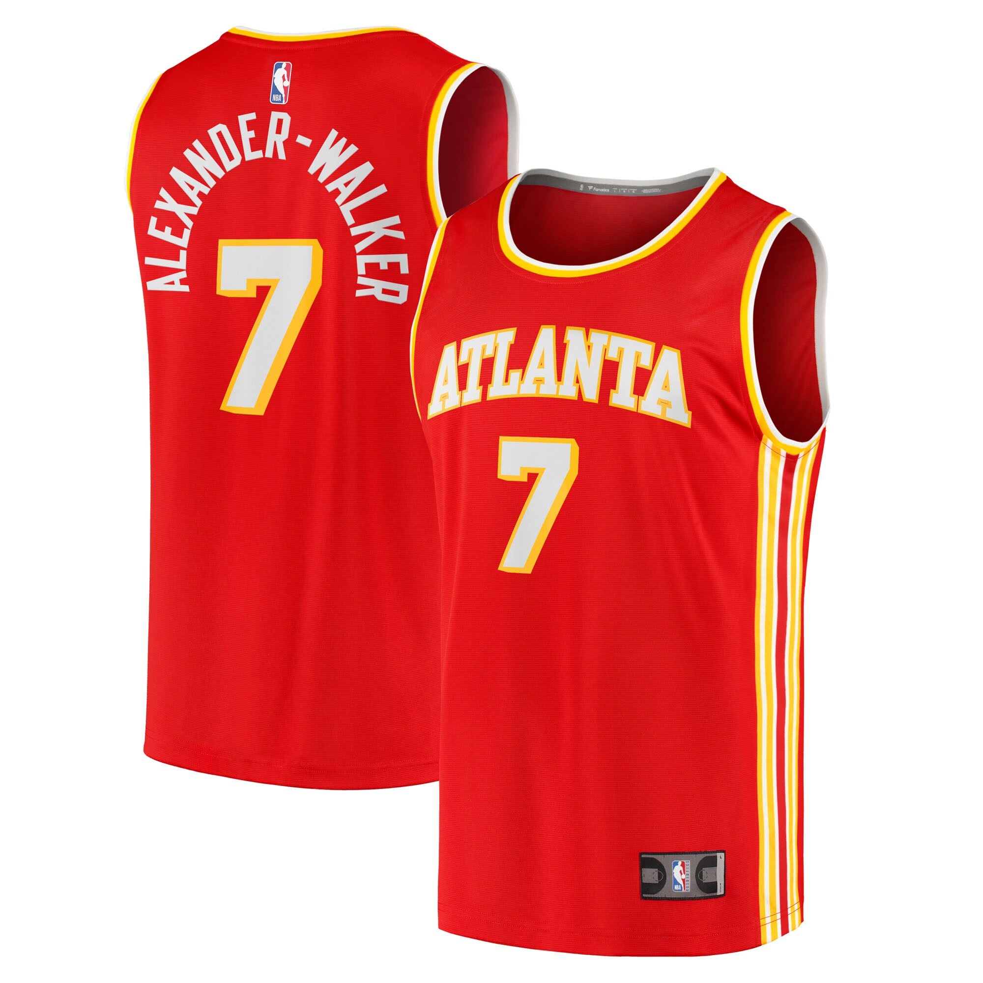 Nickeil Alexander-Walker Atlanta Hawks Fast Break Replica Jersey - Red - Icon Edition Basketball TJS0906