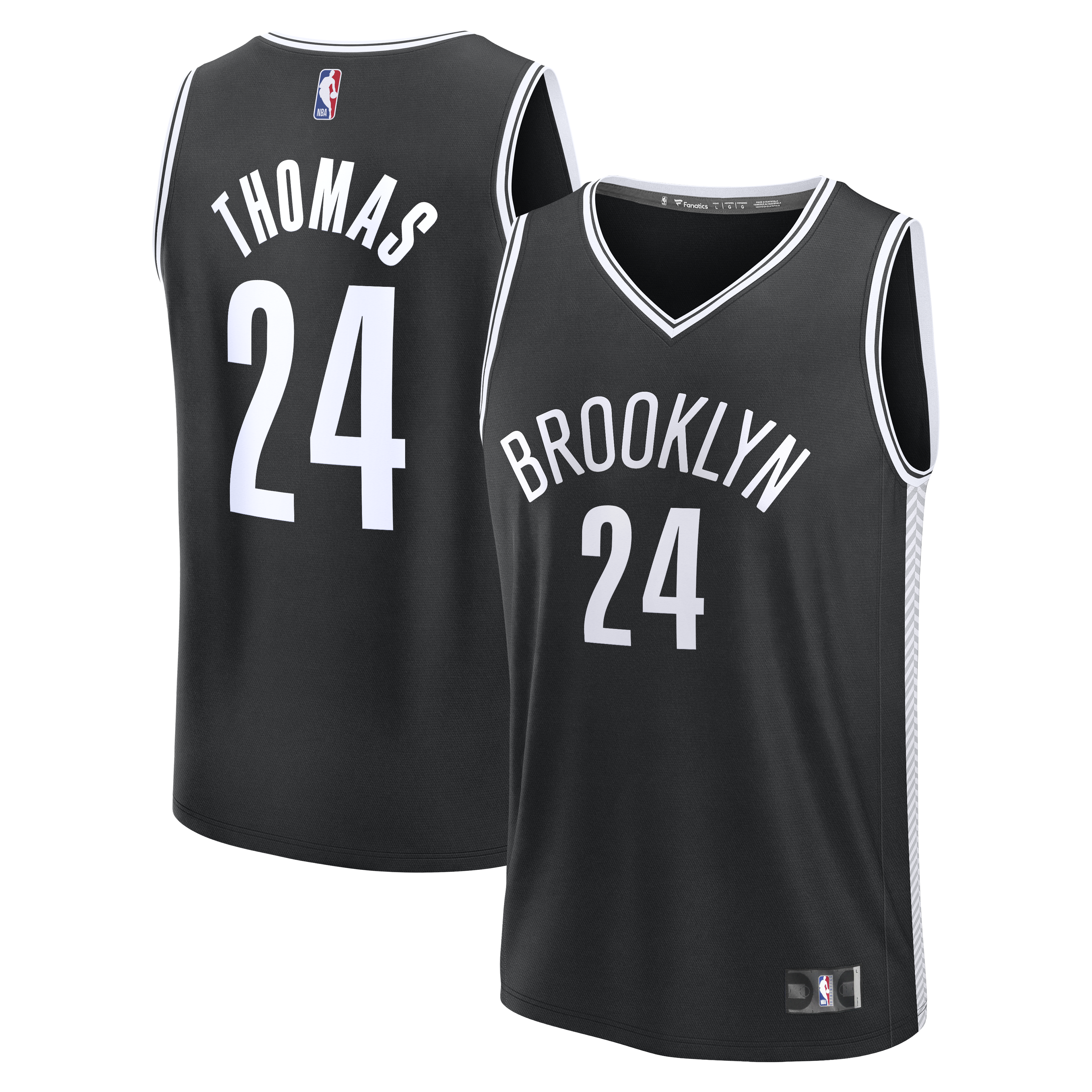Cam Thomas Brooklyn Nets Fast Break Replica Jersey - Black - Icon Edition Basketball TJS0949