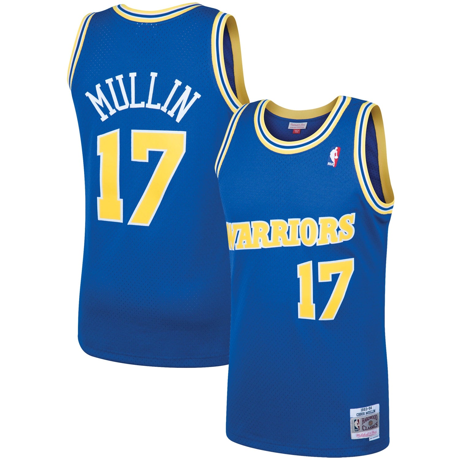 Chris Mullin Golden State Warriors M & N 1993/94 Hardwood Classics Swingman Jersey - Royal Basketball TJS0917