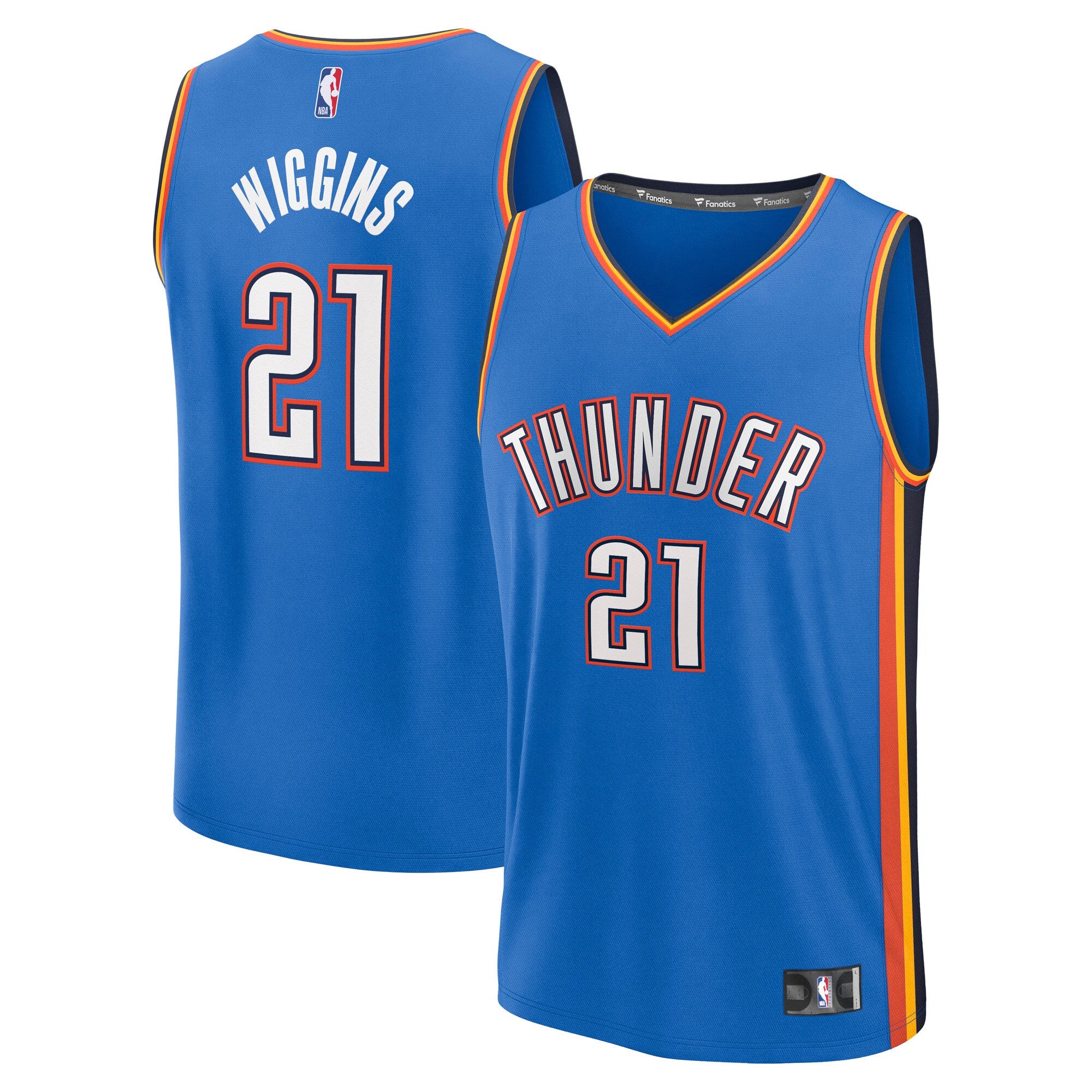 Aaron Wiggins Oklahoma City Thunder Fast Break Replica Player Jersey - Icon Edition - Blue Basketball TJS1057