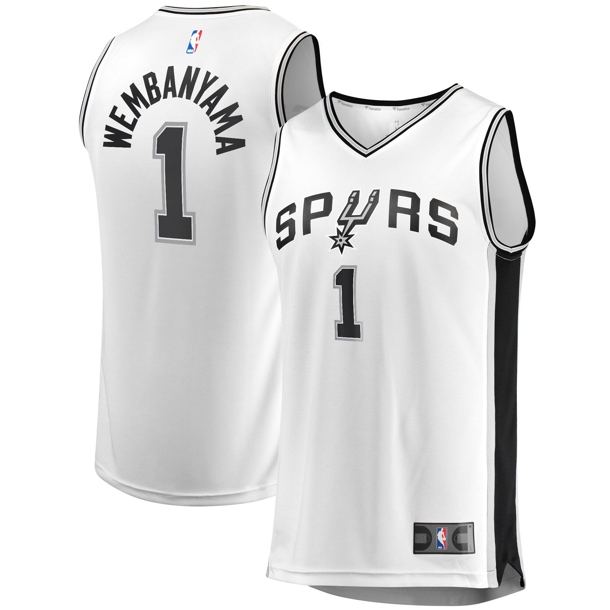 Victor Wembanyama San Antonio Spurs Fast Break Replica Player Jersey - Association Edition - White Basketball TJS0936