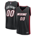 Miami Heat Fast Break Custom Jersey - Icon Edition - Black Basketball TJS1037