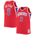 Allen Iverson Philadelphia 76ers M & N 1996/97 Big & Tall Hardwood Classics Swingman Jersey - Red Basketball TJS1063