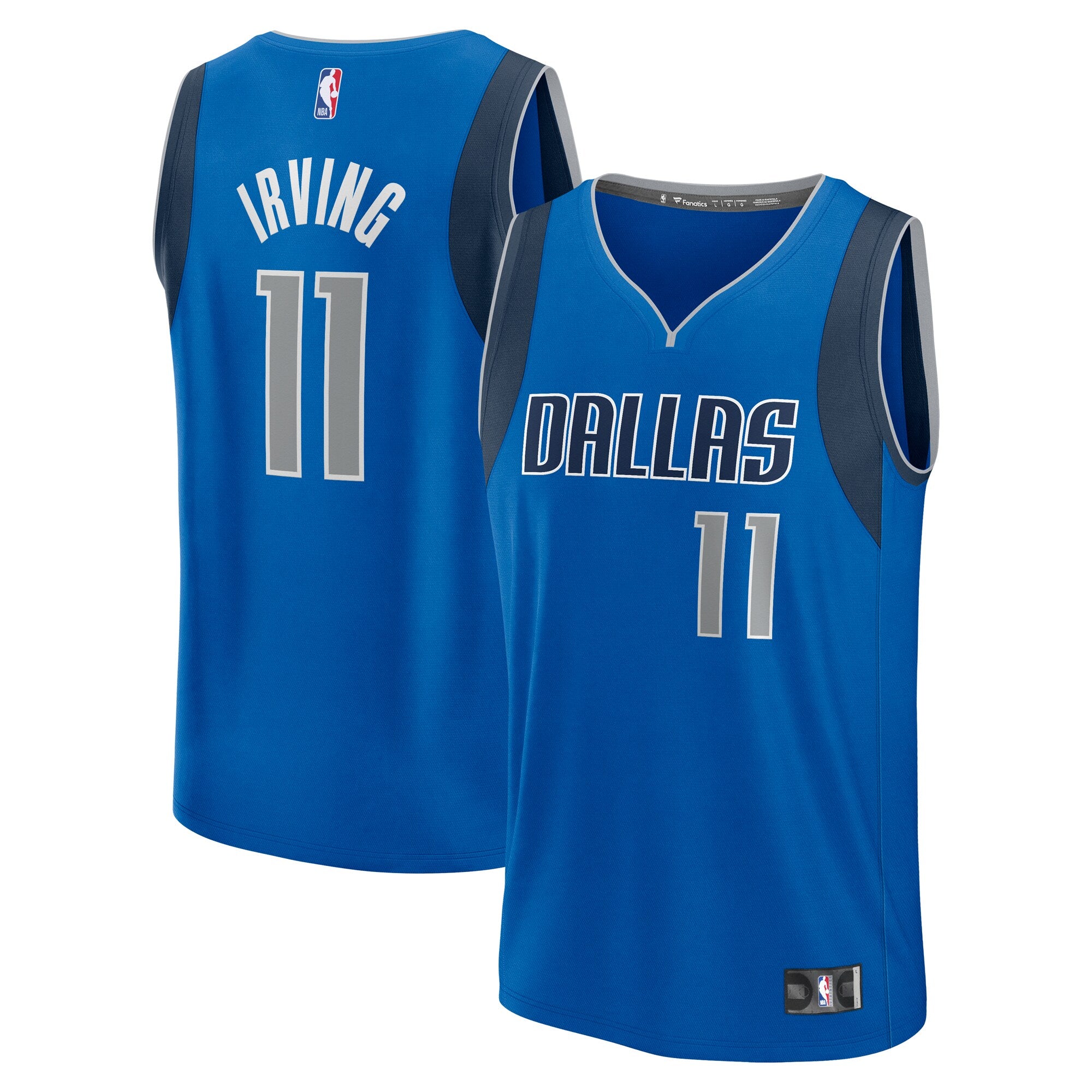 Kyrie Irving Dallas Mavericks Fast Break Replica Player Jersey - Icon Edition - Blue Basketball TJS0957