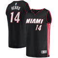 Tyler Herro Miami Heat Fast Break Replica Jersey Black - Icon Edition Basketball TJS0941